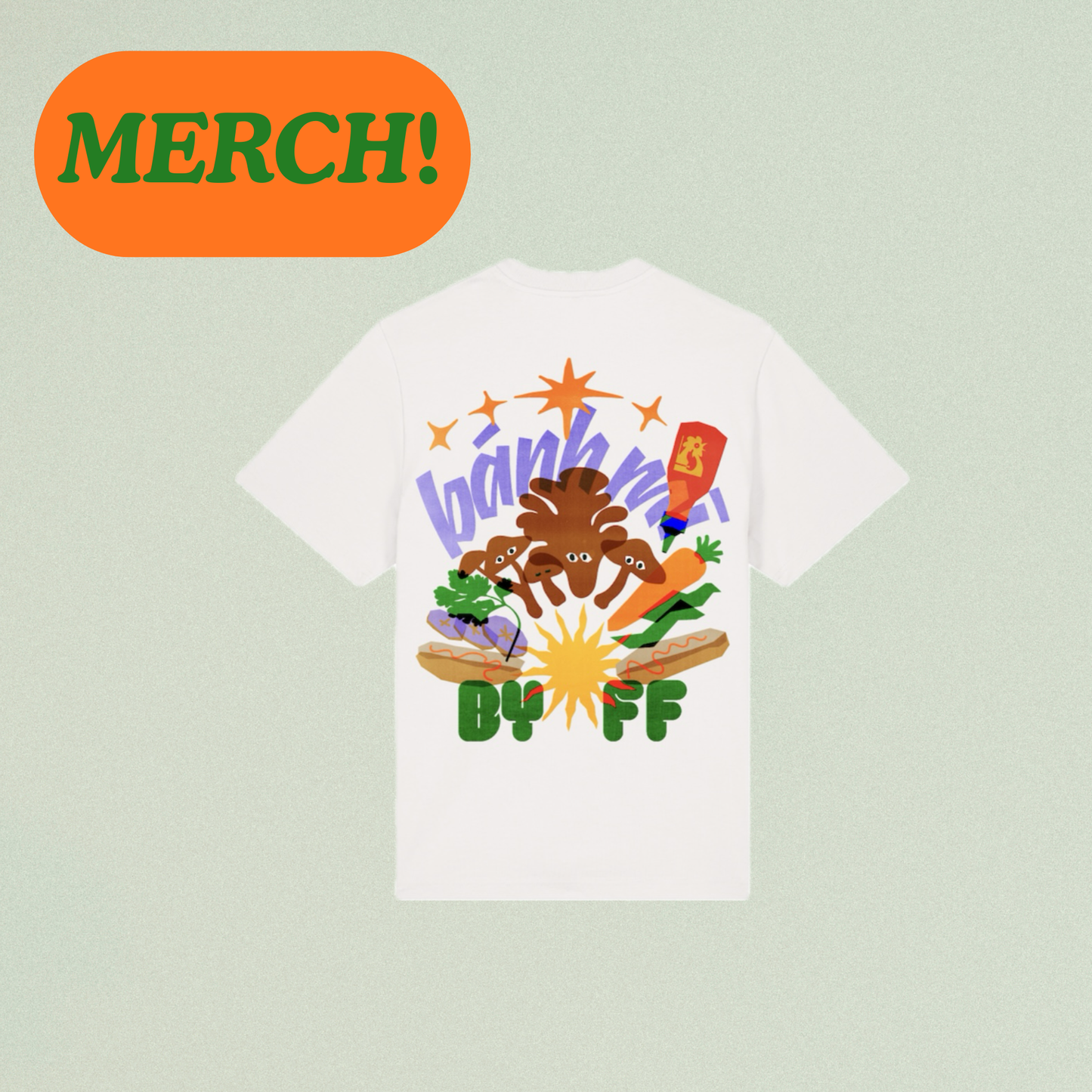 Mushroom BANH MI T-Shirt 🌈🍄🥖 - Pre Sale